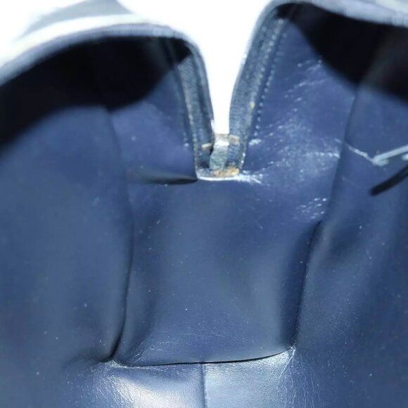 GUCCI GG Canvas Sherry Line Hand Bag PVC 2way Navy Red - Picture 2 of 16